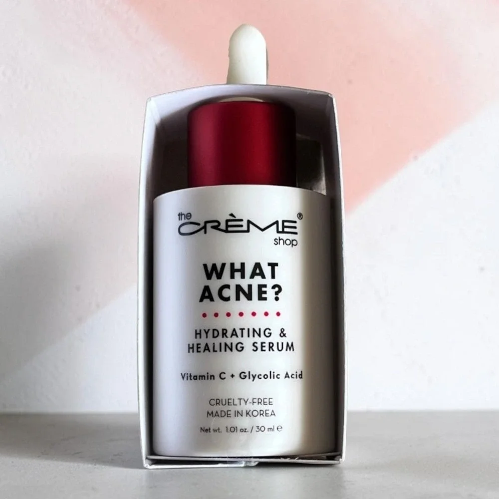 The Crème Shop What Acne? Serum 1.01oz New Vitamin C Glycolic Acid ACN4679